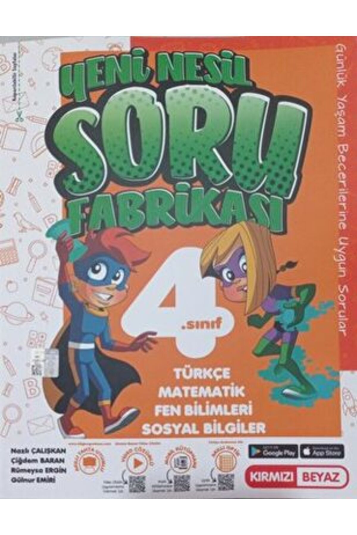 Kırmızı Beyaz 4.sınıf Yeni Nesil Efsane Soru Fabrikası