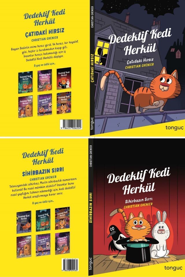 Dedektif Kedi Herkül ün Maceraları 7 Kitaplık Dev Set (672 Sayfa) Çok Beğenilen Çocuk Kitapları