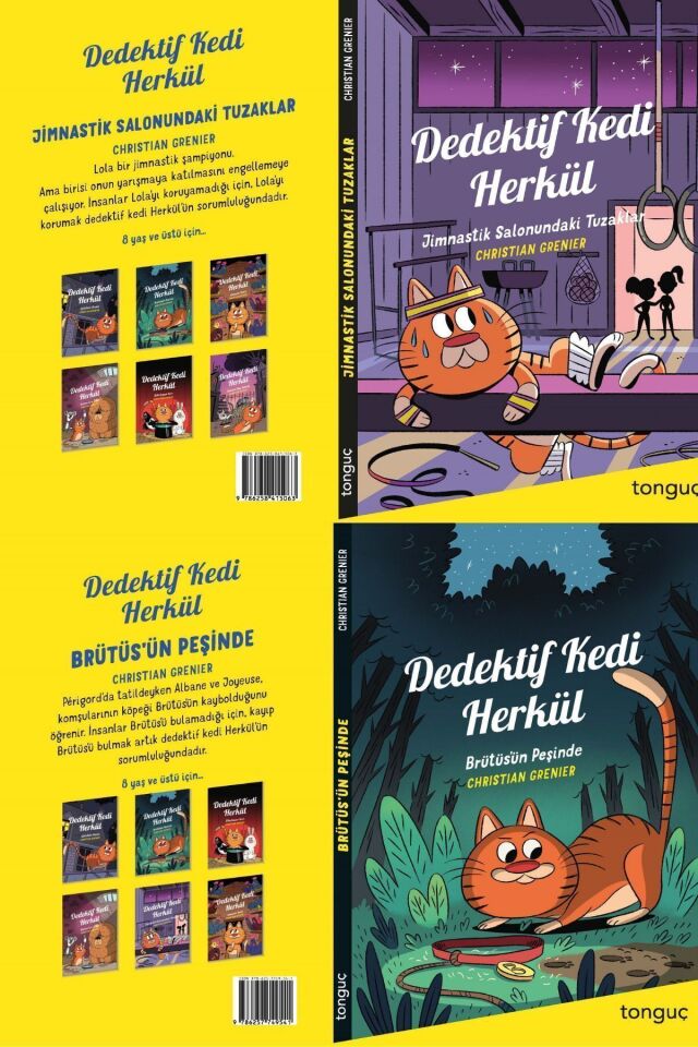 Dedektif Kedi Herkül ün Maceraları 7 Kitaplık Dev Set (672 Sayfa) Çok Beğenilen Çocuk Kitapları