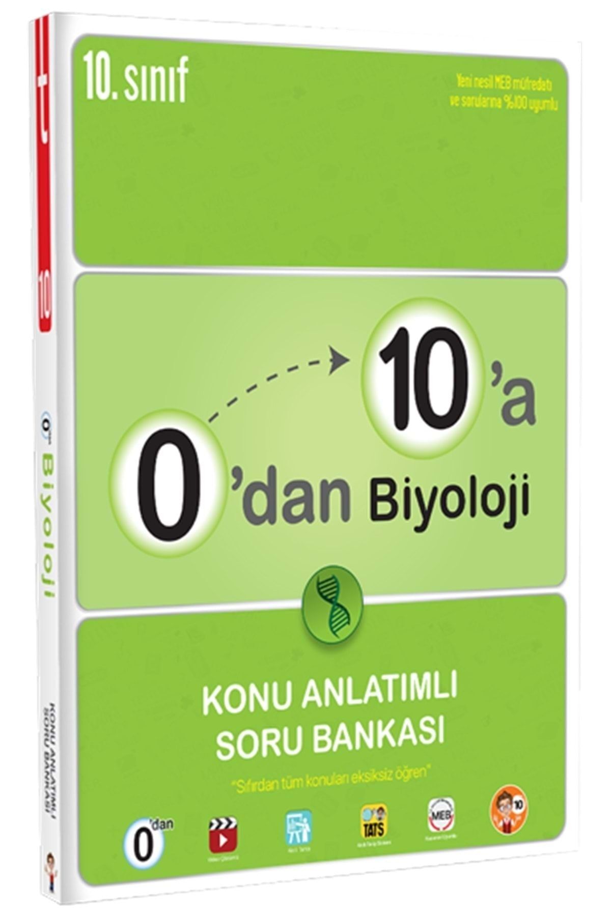Yayınları 10.sınıf 0'dan 10'a Biyoloji Konu Anlatımlı Soru Bankası