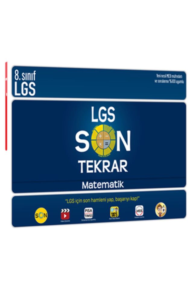 8. Sınıf LGS Son Tekrar Matematik / Kolektif / Tonguç Akademi / 9786257006507