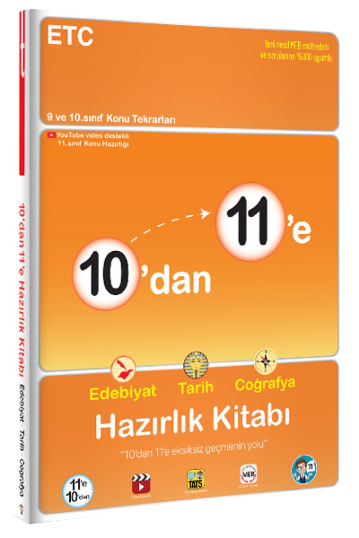 Tonguç 10 dan 11 e Edebiyat Tarih Coğrafya Hazırlık Kitabı Tonguç Akademi