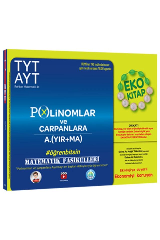 Tonguç Yks Tyt Ayt Matematik Fasikülleri Eko - Polinomlar Ve Çarpanlara Ayırma