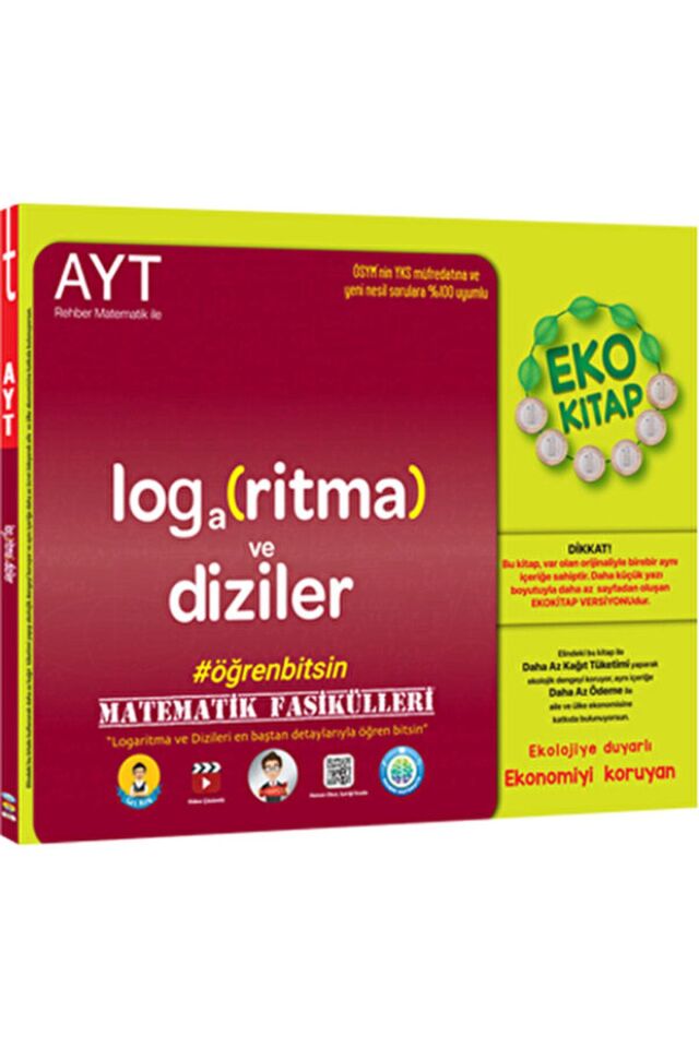 Tonguç YKS AYT Matematik Fasikülleri Eko - Logaritma-Diziler Tonguç Akademi Yayınları