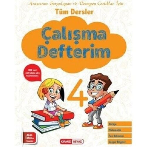 Kırmızı Beyaz 4. Sınıf Tüm Dersler Çalışma Defterim