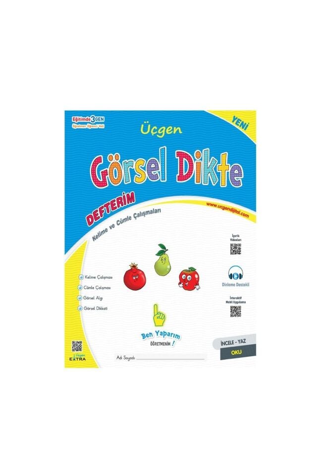 1. Sınıf - Üçgen Okuma Yazma Seti 2024