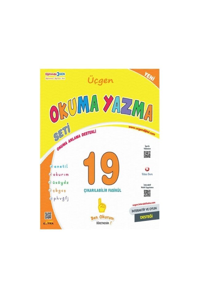 1. Sınıf - Üçgen Okuma Yazma Seti 2024