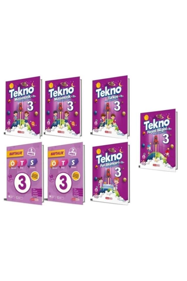 Kırmızı Beyaz Tekno Set 3.Sınıf Tüm Dersler Seti Yeni