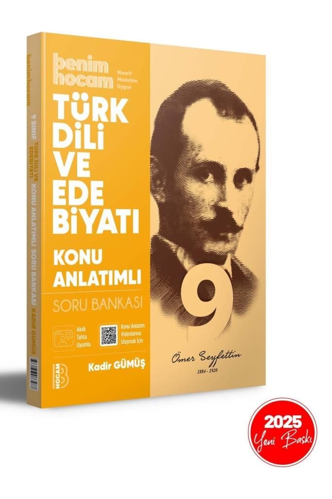 2025 9. Sınıf Türk Dili ve Edebiyatı Konu Anlatımlı Soru Bankası Benim Hocam Yayınları