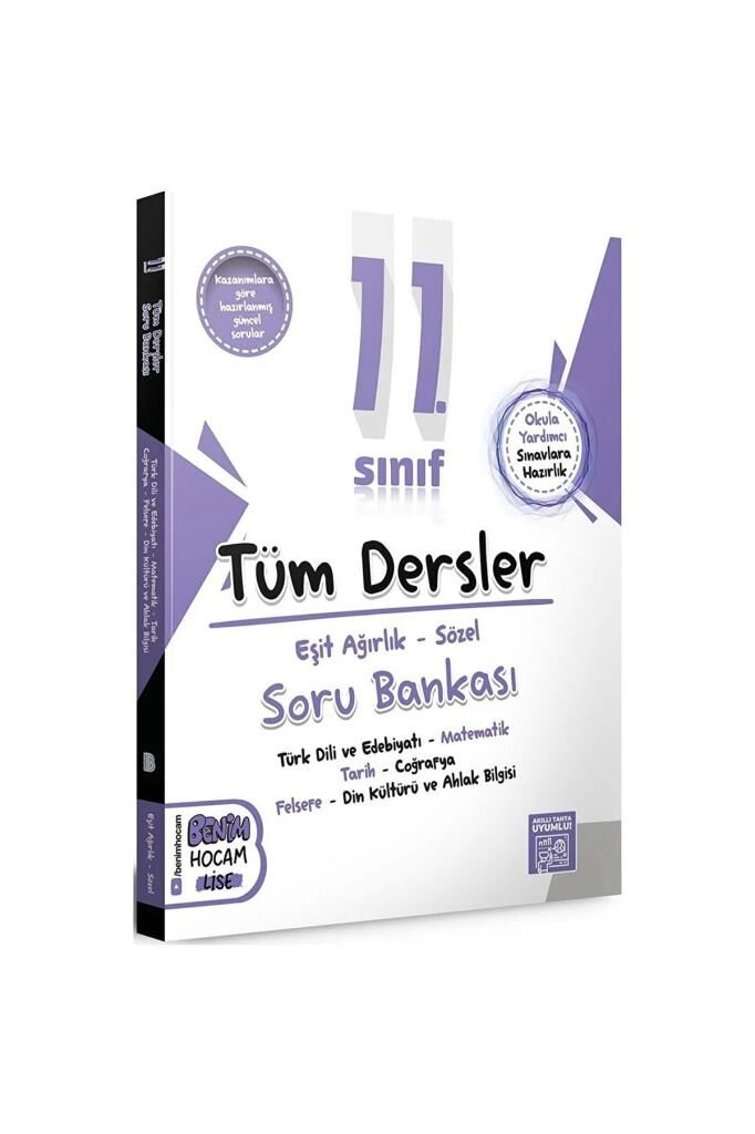 Yayınları 11. Sınıf Eşit Ağırlık Sözel Tüm Dersler Soru Bankası Yeni