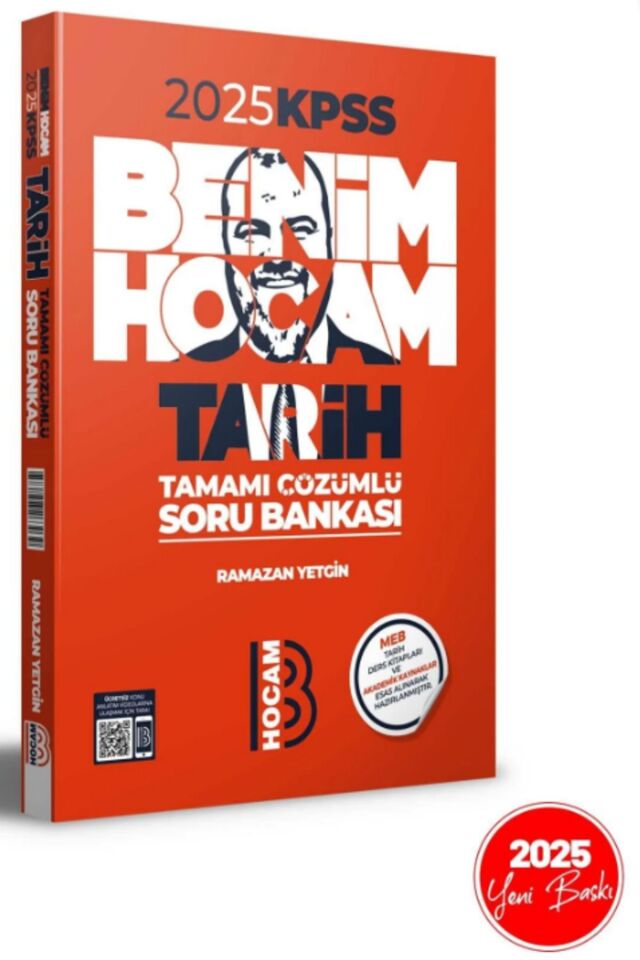 Benim Hocam Yayınları 2024 KPSS Tarih Tamamı Çözümlü Soru Bankası