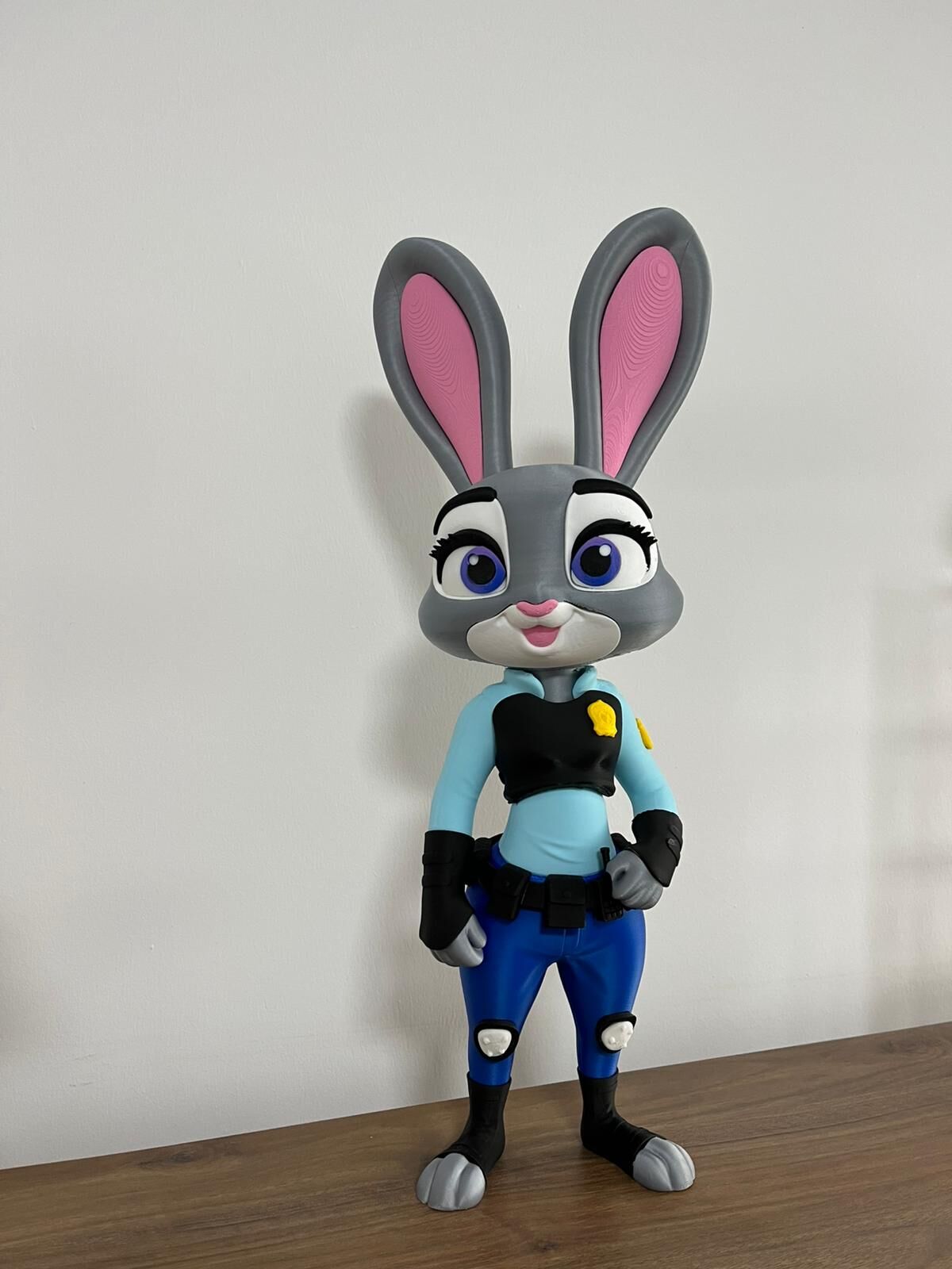 Judy Hopps Polis Tavşan Heykelciği - Büyük Boy Dekor 50cm