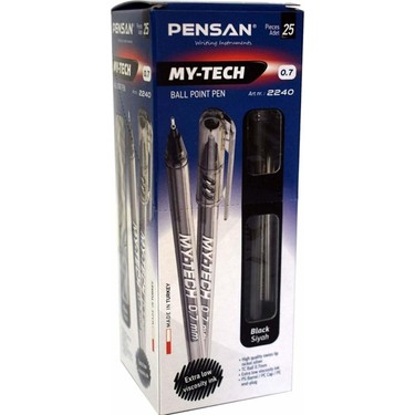 Pensan My-Tech Tükenmez Kalem Siyah 0.7 mm 25li