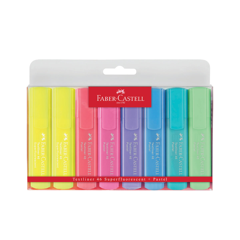 FABER CASTELL Pastel Fosforlu Kalem 8li