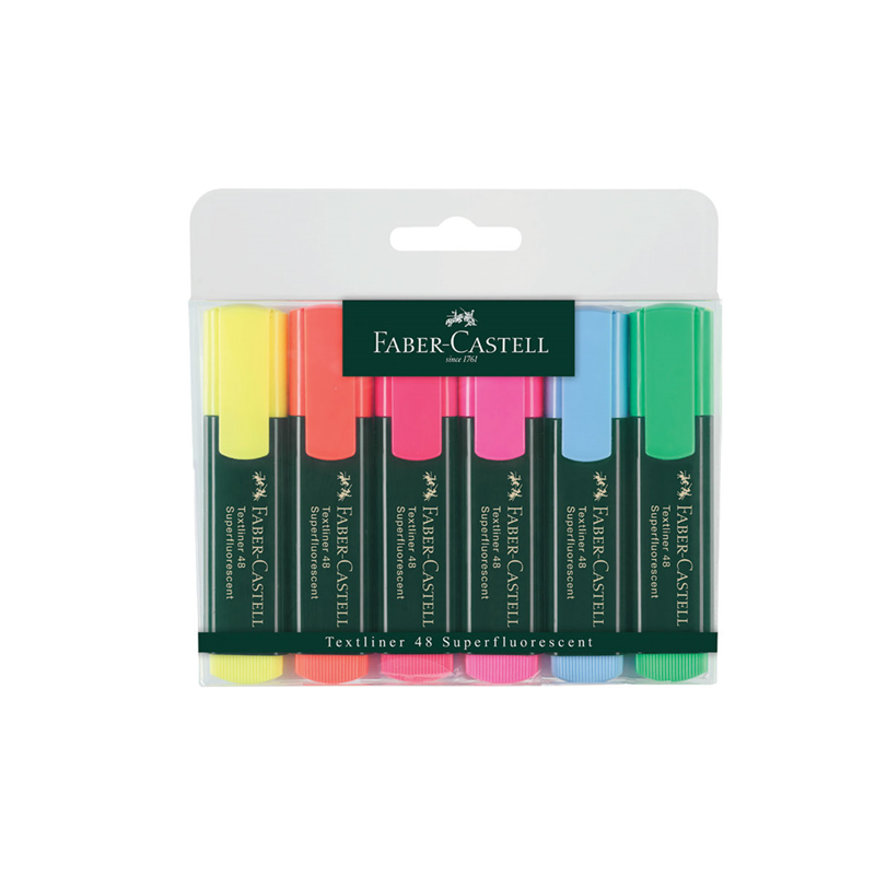 FABER CASTELL Fosforlu Kalem 6li Poset