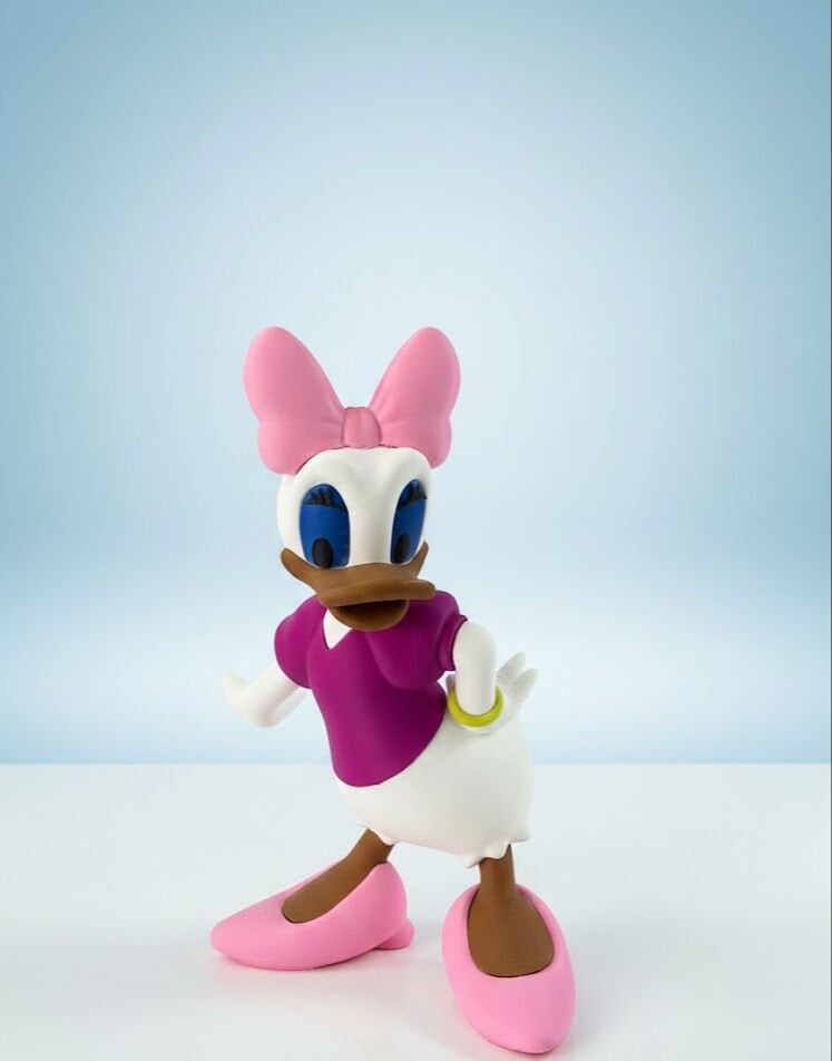 Daisy Duck 3D Dekoratif Figür - Pastel Pembe Seri