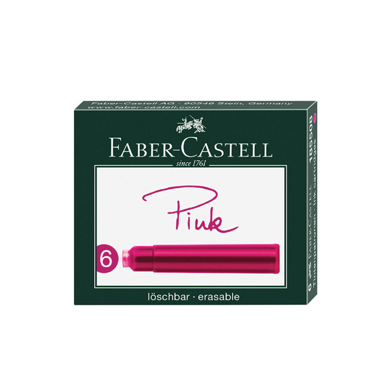 FABER CASTELL DK Kartuş, Pembe 6lı