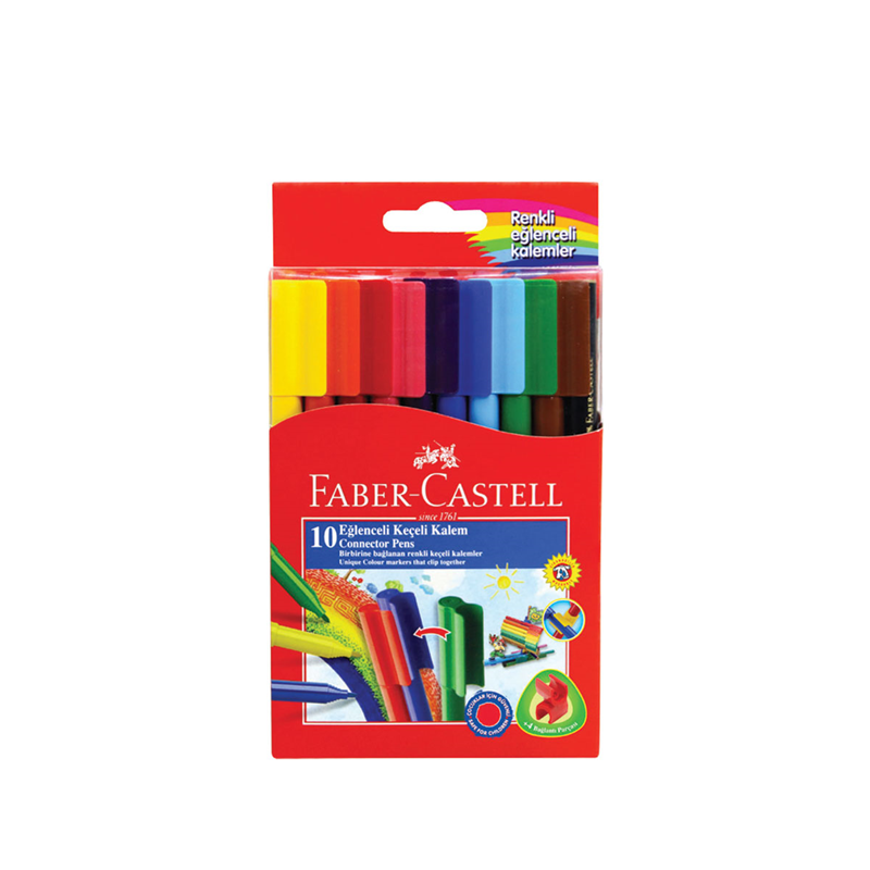 Faber Castell Eğlenceli Keçeli Kalem 10 Renk