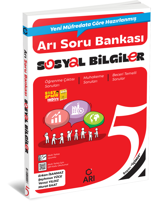 Arı Yayınları 5 Sınıf Sosyal Bilgiler  Soru Bankası Yeni