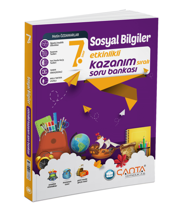 Çanta Yayınları 7. Sınıf Kazanım Sosyal Bilgiler Soru Bankası