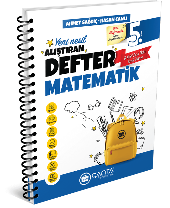 Çanta Yayınları 5.sınıf Matematik Yeni Nesil Alıştıran Defter