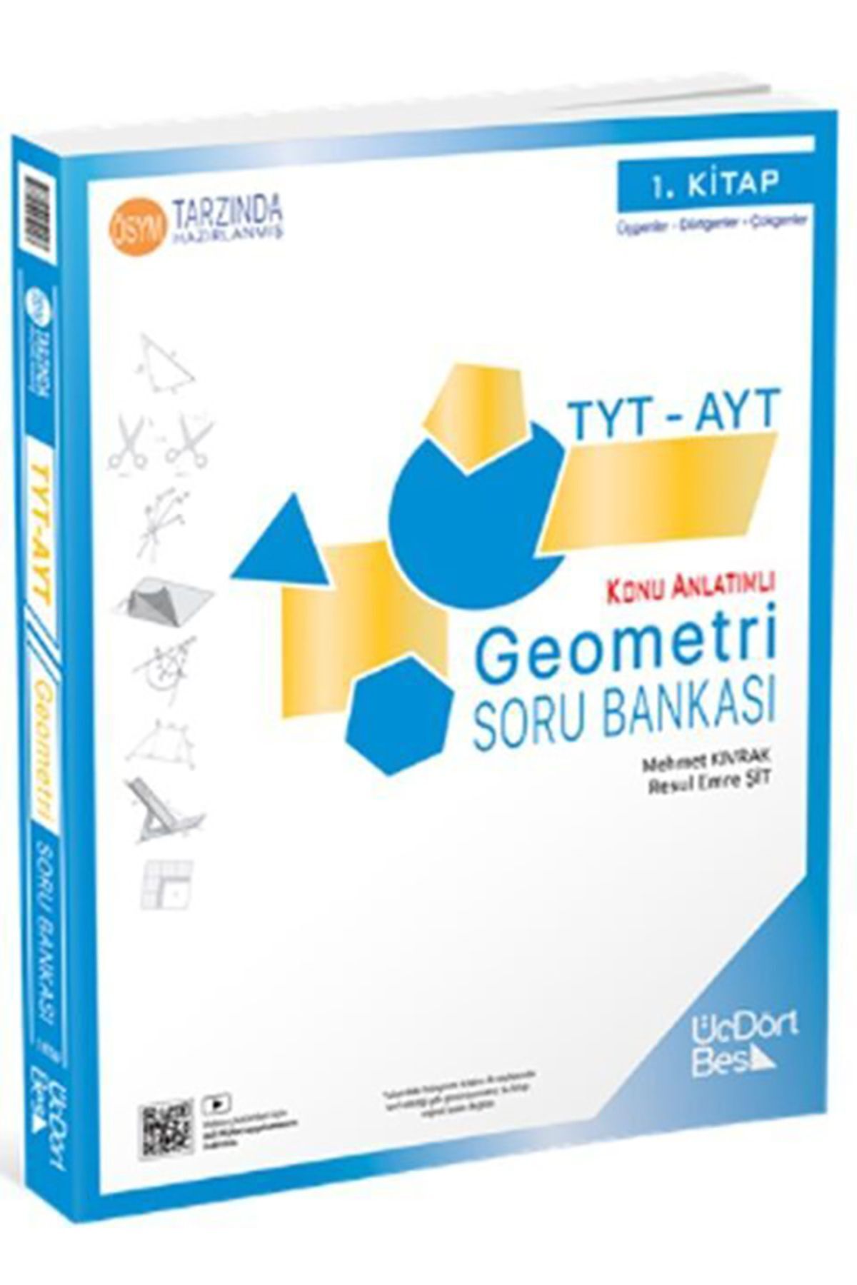 Üç Dört Beş Yayınları Tyt Ayt Geometri Soru Bankası 1. Kitap