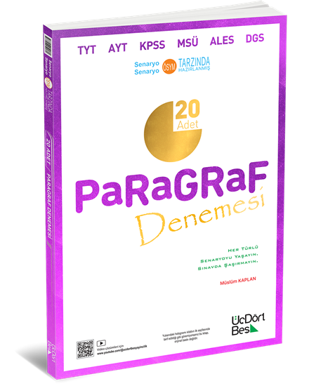 ÜçDörtBeş 20 Adet Paragraf Denemesi 2025
