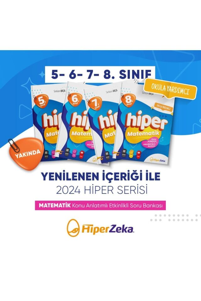 2025 6. Sınıf Hiper Matematik Konu Anlatımlı & Etkinlikli Soru Bankası | Serkan Akça