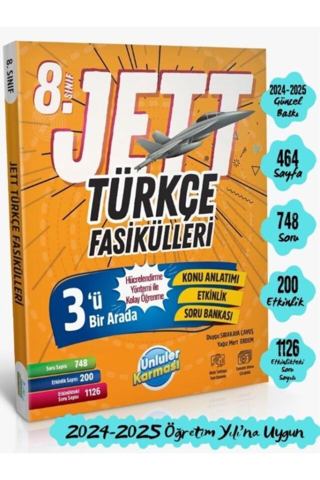 8. SINIF LGS JETT TÜRKÇE FASİKÜLLERİ